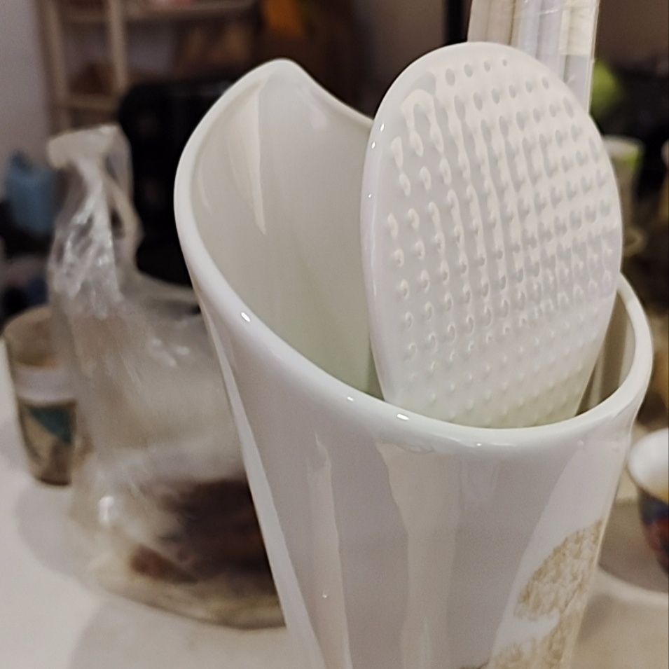 新款陶瓷筷子家用食品级高档景德镇防霉餐具防滑耐高温筷子筒 图片 8