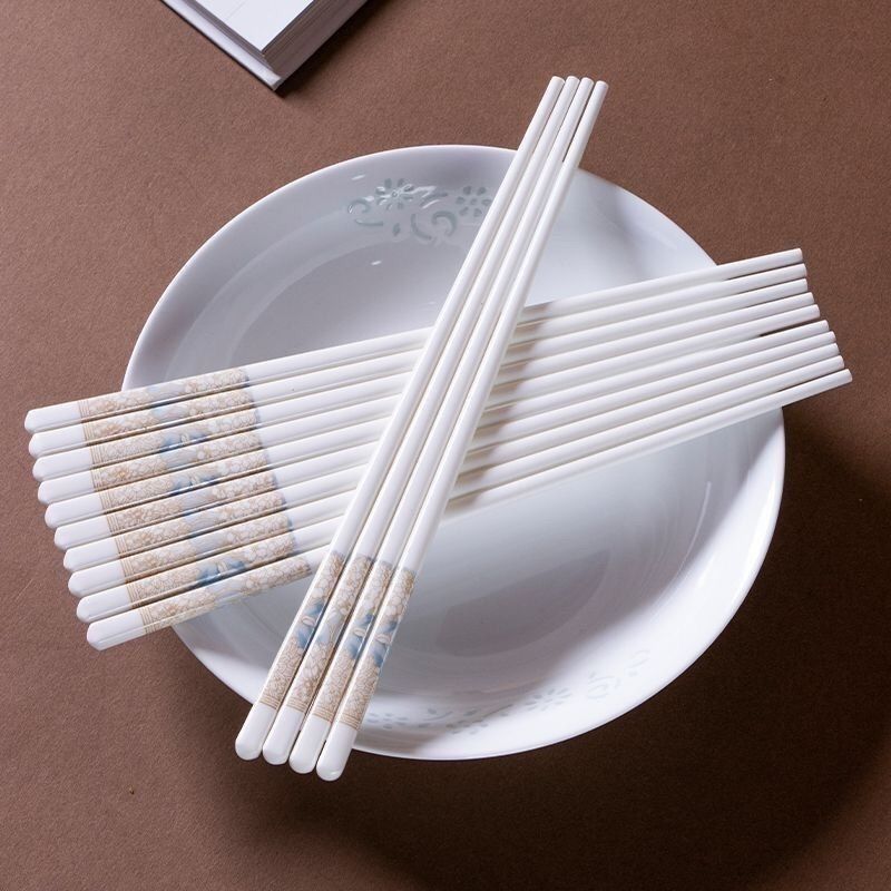 新款陶瓷筷子家用食品级高档景德镇防霉餐具防滑耐高温筷子筒 图片 6