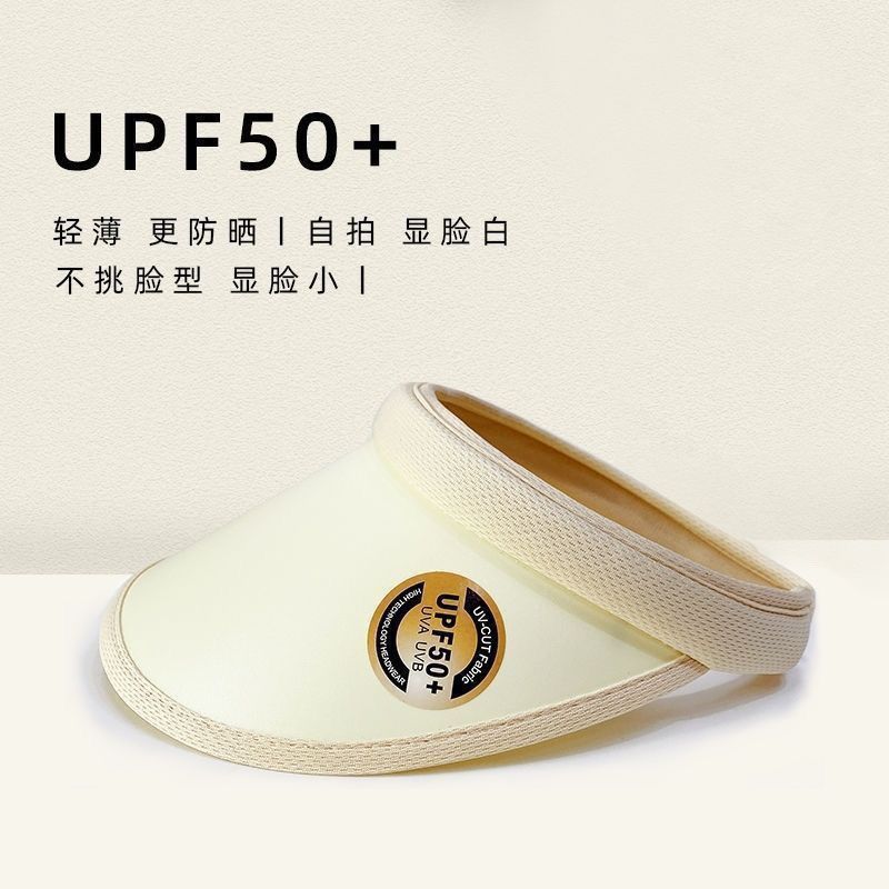 网红同款遮阳帽女防晒帽防紫外线空顶帽韩骑车夏太阳户外大帽檐4【3天内发货】 图片 3