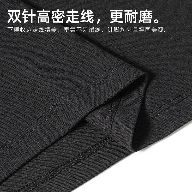 七匹狼短袖男款夏纯棉重磅外穿T恤衫100%全棉打底衣吸汗衫半袖短T 图片 8