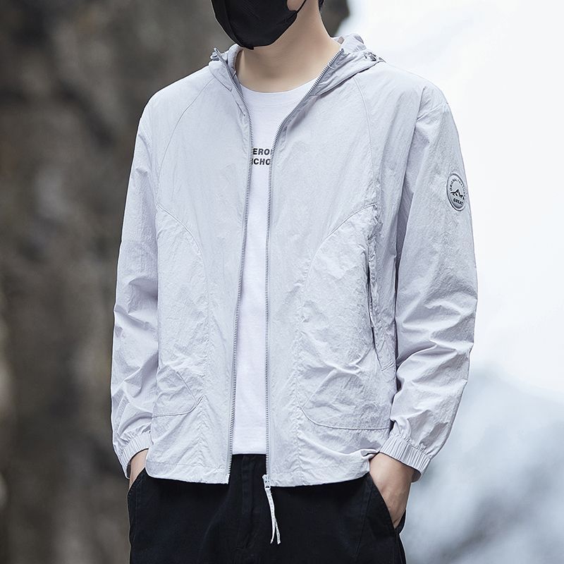 男士冰丝防晒服2026夏季新款休闲防紫外线轻薄款上衣户外透气外套