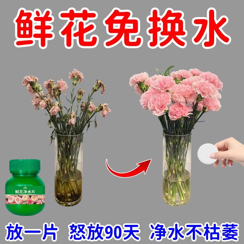 鲜花保鲜消毒片水养花卉保鲜剂净化水质花期延长剂持久花店通用 图片 4