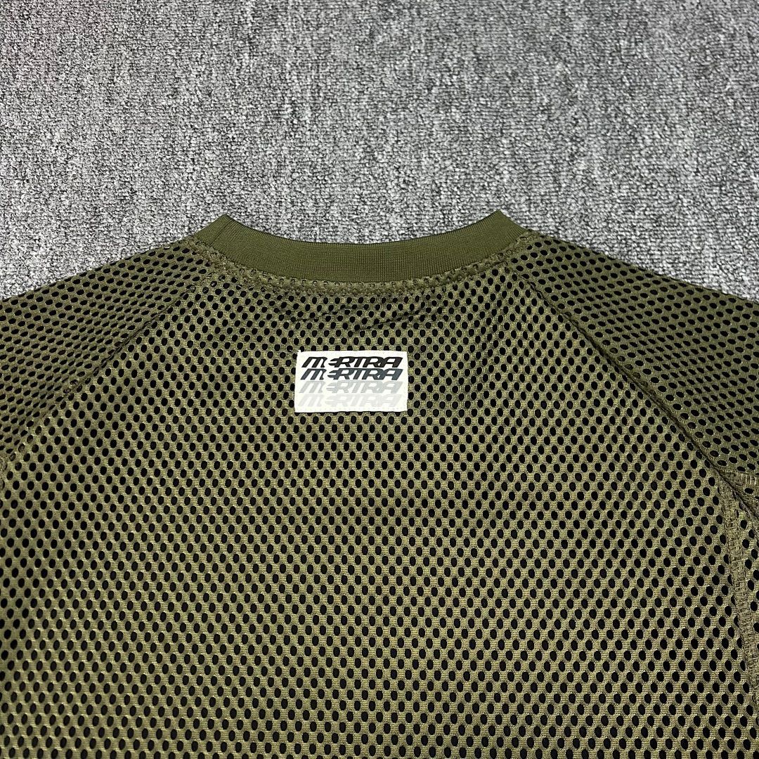 Mertra Street Style Logo Print Mesh Short-sleeve American Casual Unisex Sports Quick-dry T-shirt Ins_viptrois.com