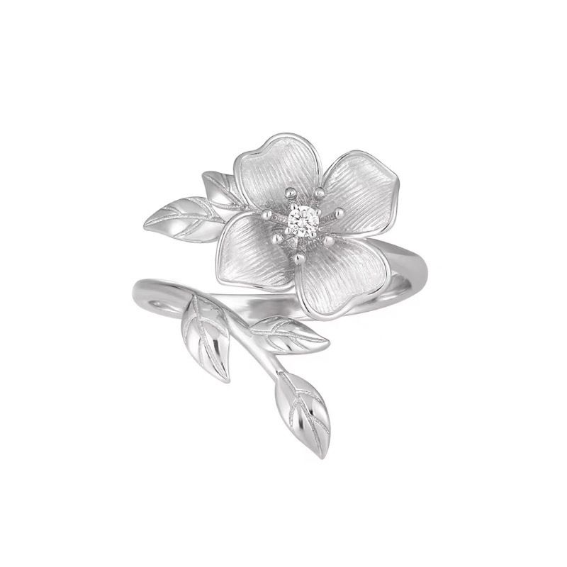 Retro Chinese Style Leaf Ring Minimalist Exquisite Designer Ring_voghion.com