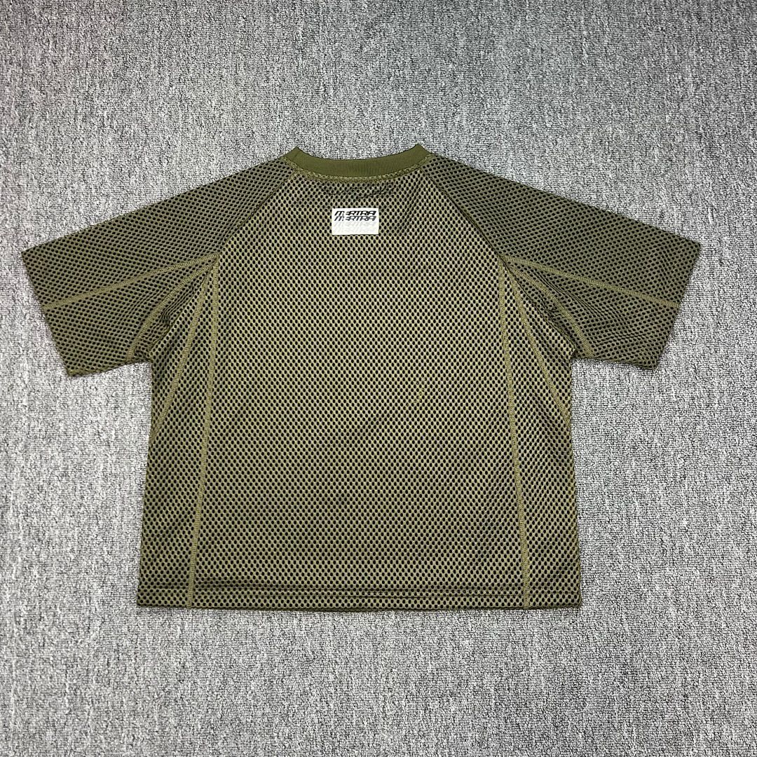 Mertra Street Style Logo Print Mesh Short-sleeve American Casual Unisex Sports Quick-dry T-shirt Ins_viptrois.com