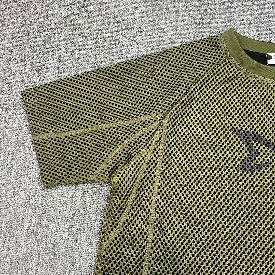 Mertra Street Style Logo Print Mesh Short-sleeve American Casual Unisex Sports Quick-dry T-shirt Ins_viptrois.com