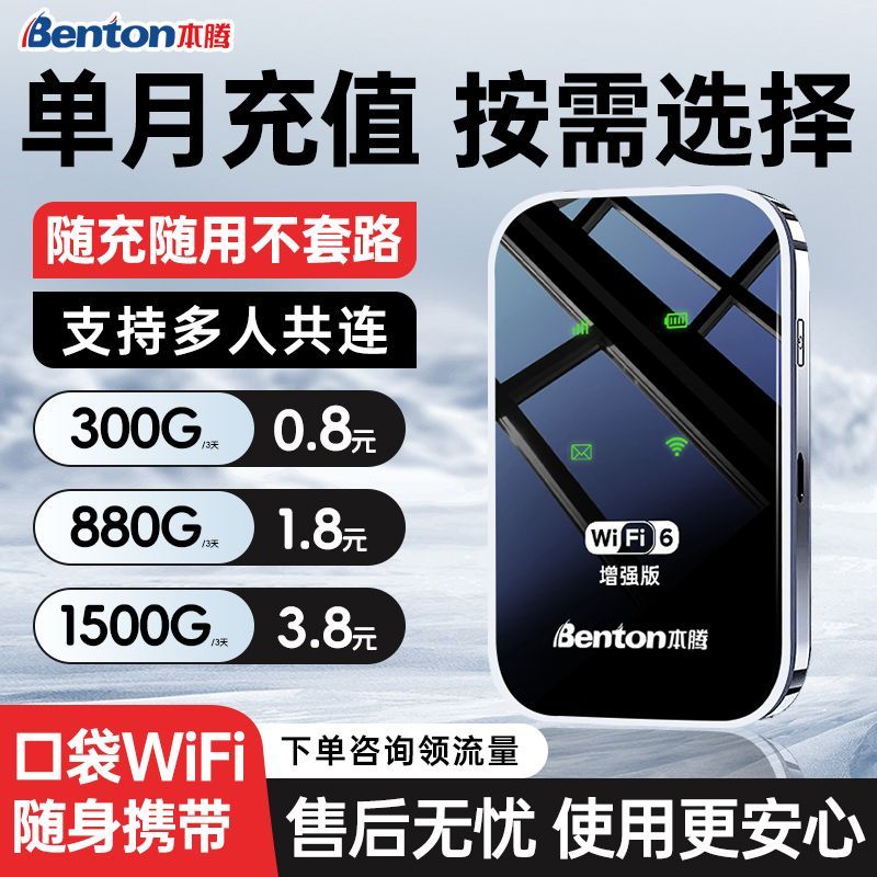 2026随身wifi无线wifi移动wifi6便携无线WiFi免插卡4g无预存上网5