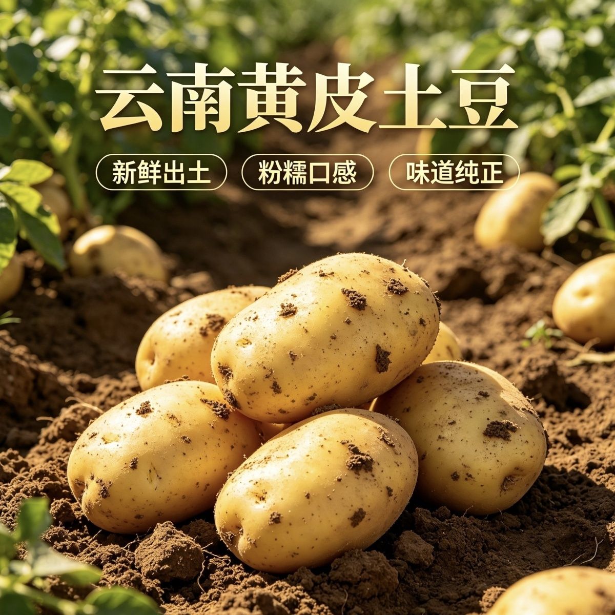【新鲜高原土豆】正宗黄皮土豆新鲜蔬菜农家马铃薯批发 图片 3