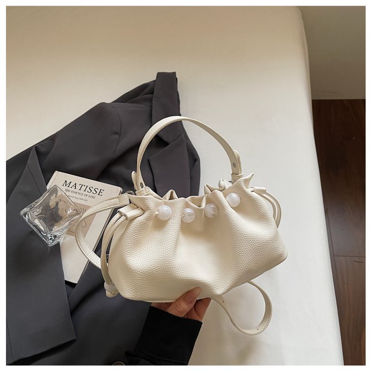 Versatile Cloud Handbag For Women Textured Commuter Shoulder Bag_voghion.com