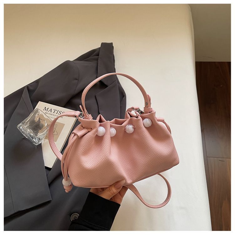 Versatile Cloud Handbag For Women Textured Commuter Shoulder Bag_voghion.com