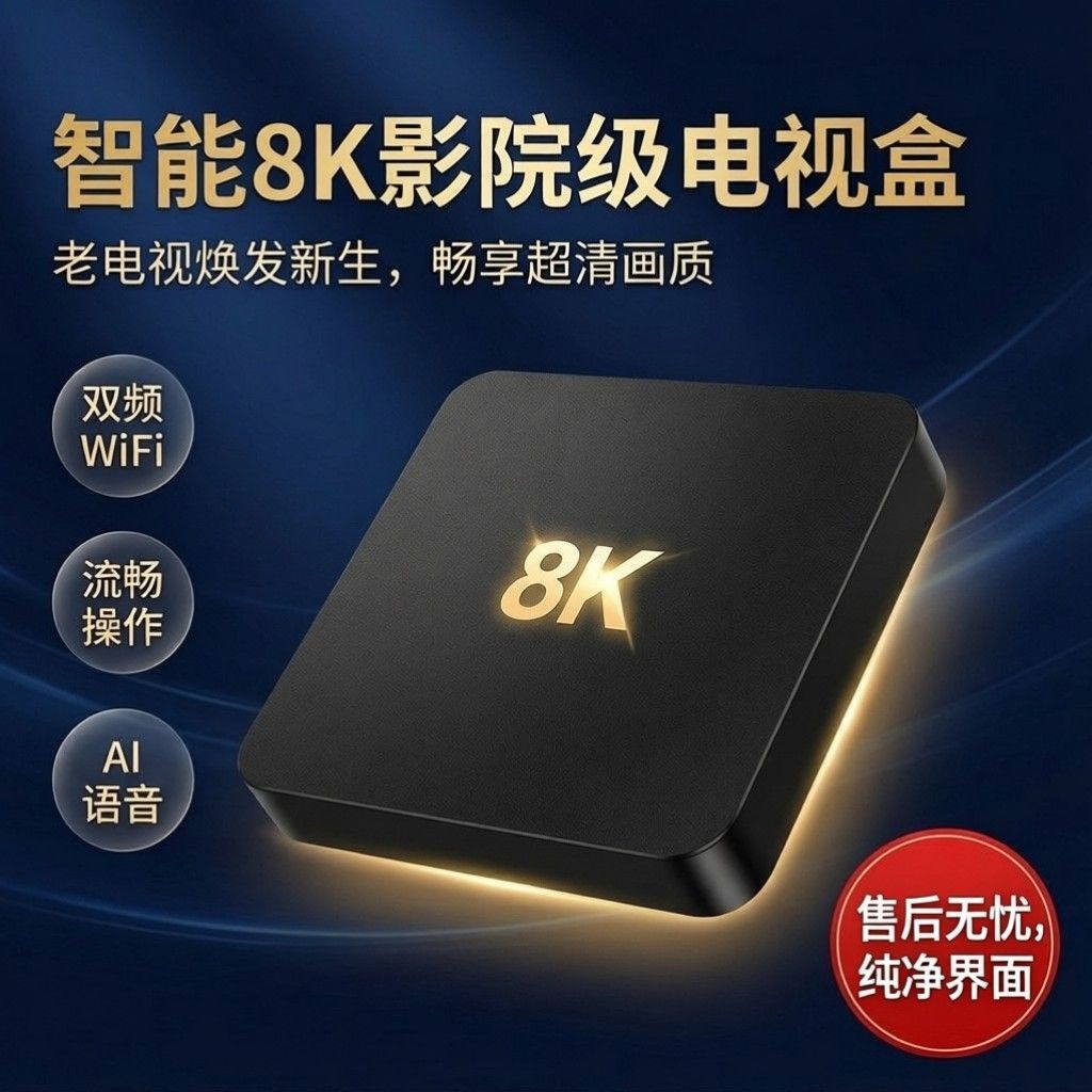 2026年新款8K网络机顶盒无线wifi