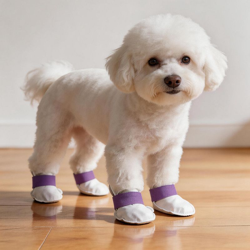 狗狗一次性脚套鞋套小型犬泰迪比熊雨天鞋子防水防脏防掉外出脚套