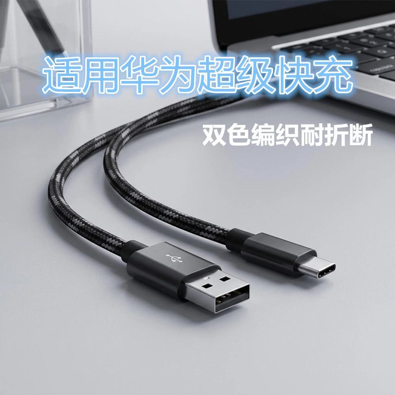 加长2米编织超级快充TypeC数据线适用