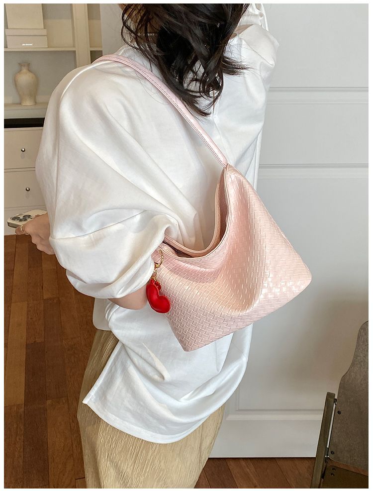 Borsa a spalla donna in argento intrecciato tote elegante chic_voghion.com