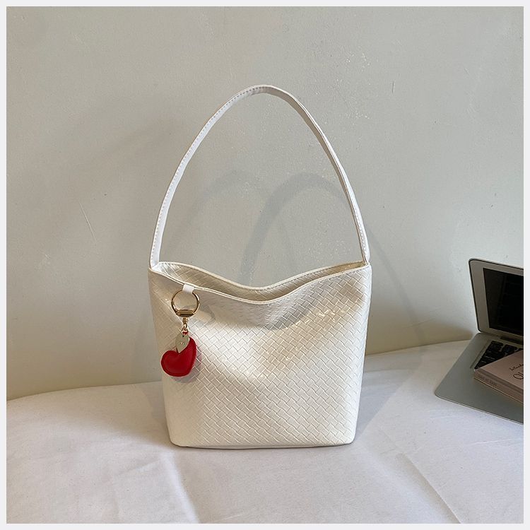 Borsa a spalla donna in argento intrecciato tote elegante chic_voghion.com