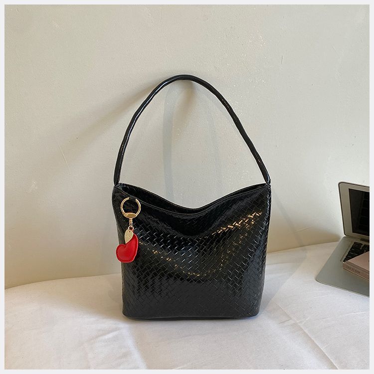 Borsa a spalla donna in argento intrecciato tote elegante chic_voghion.com