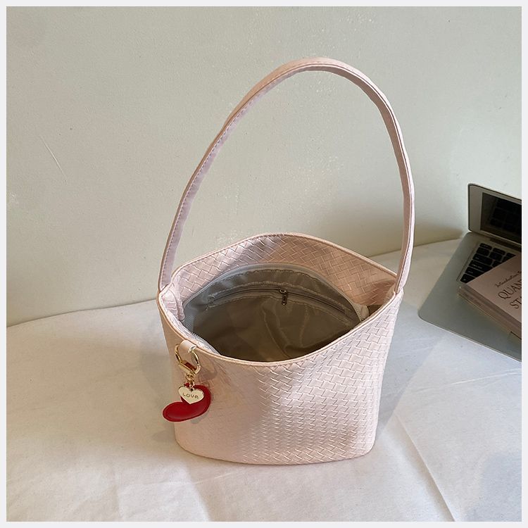 Borsa a spalla donna in argento intrecciato tote elegante chic_voghion.com