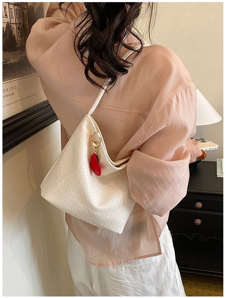 Borsa a spalla donna in argento intrecciato tote elegante chic_voghion.com