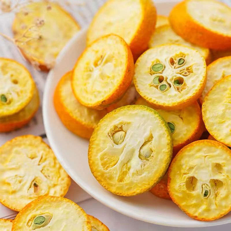 新鲜冻干金桔片烤干金桔片泡茶泡水喝可食用无添加代用水果热饮茶 图片 7