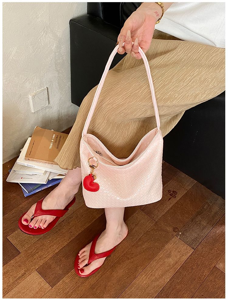 Borsa a spalla donna in argento intrecciato tote elegante chic_voghion.com