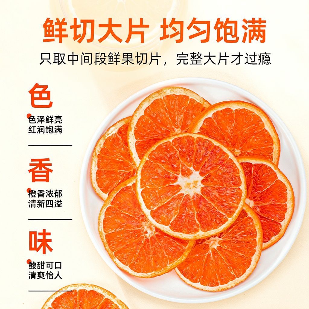 正宗血橙橙子片橙子干血橙干水果干果茶泡水泡茶水果茶散装批发食 图片 4
