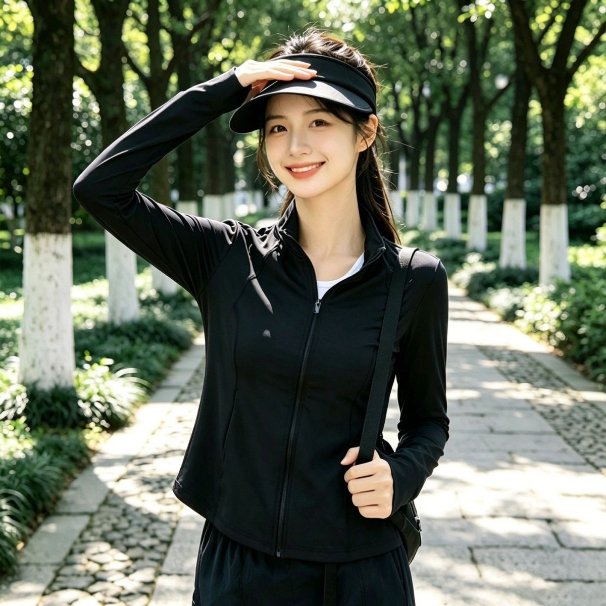 口袋新款立领衣女运动外套夏季透气紫外线瑜伽显瘦冰丝修身防晒【3天内发货】 图片 5