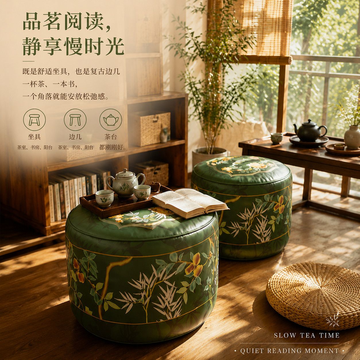 波西米亚收纳凳高档次高级旧衣服收纳坐墩午后休息脚凳衣物收纳箱