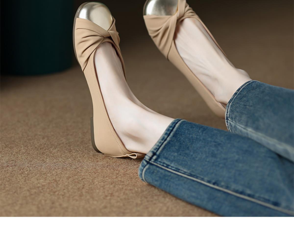 Comfortable Women's Ballet Flats Flat-soled Soft Walking Shoes_voghion.com