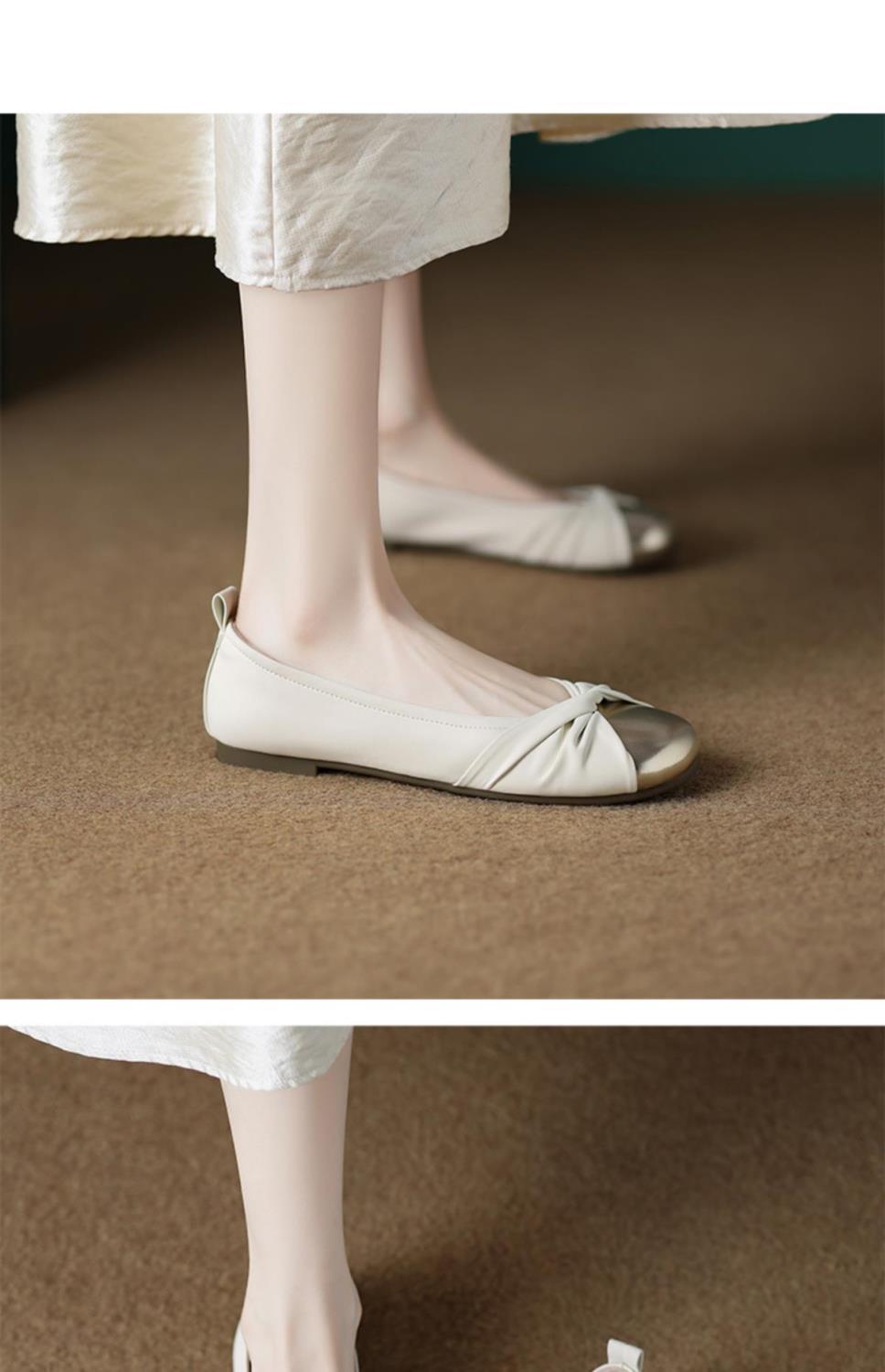 Comfortable Women's Ballet Flats Flat-soled Soft Walking Shoes_voghion.com