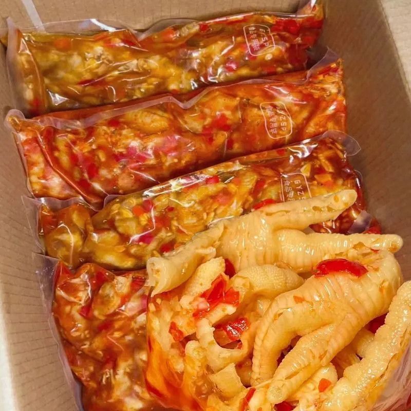 【特价2大罐】酸辣脱骨凤爪罐装500g无骨鸡爪柠檬休闲零食小吃 图片 8