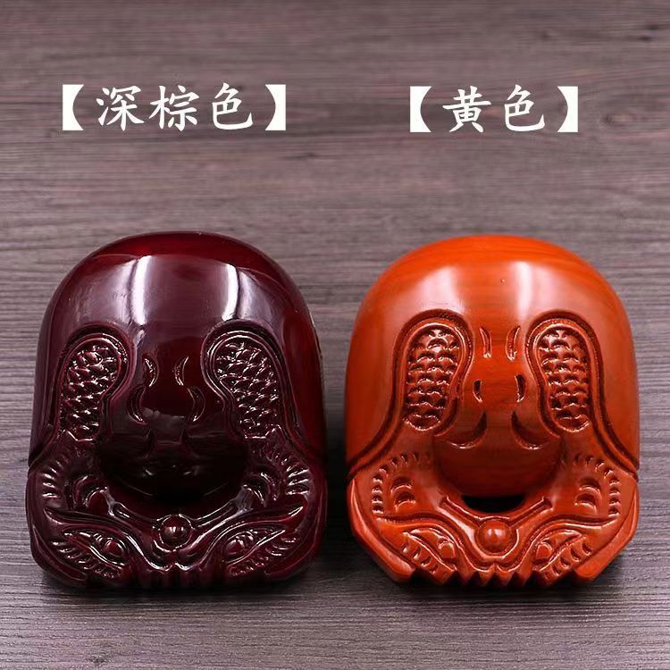 实木木鱼一套香樟木鱼家用念诵供佛打击木鱼 detail 7