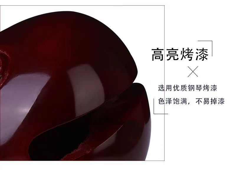 实木木鱼一套香樟木鱼家用念诵供佛打击木鱼 5