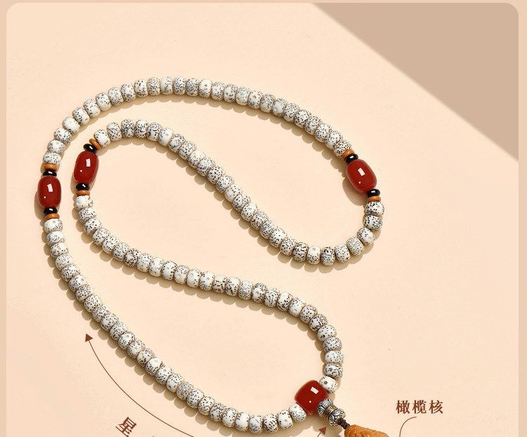 普陀山星月菩提手串108颗女士念珠盘玩高密佛珠文玩手链项链男士 detail 2