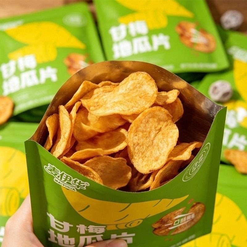 酸甜巨开胃】甘梅地瓜干原切红薯片香脆解馋零食新鲜蜜薯网红小吃