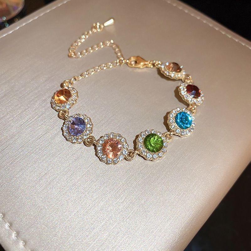 Rainbow Crystal Bracelet detail image 7