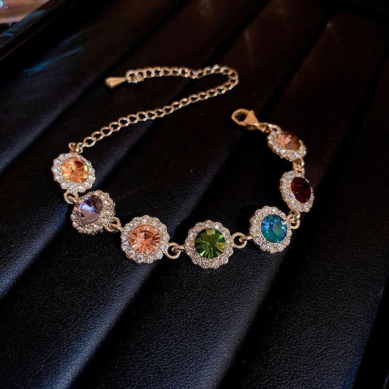 Rainbow Crystal Bracelet detail image 4