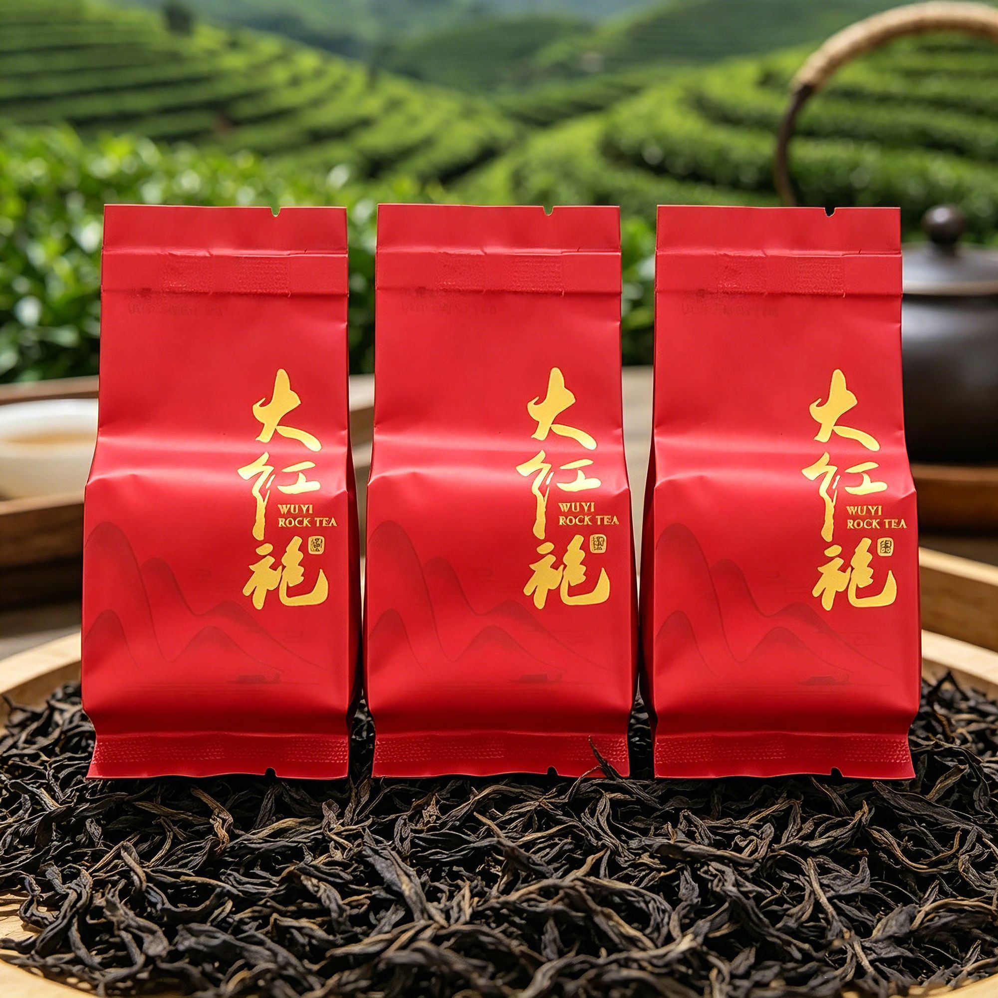 武夷山大红袍茶叶乌龙茶浓香型大红袍新茶批发独立小包装试喝包邮