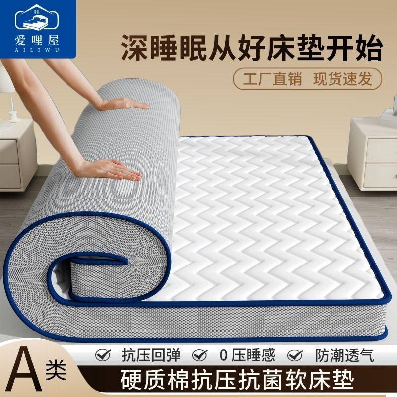 床垫加厚软垫双人家用榻榻米褥子单人学生宿舍折叠垫租房铺底专用