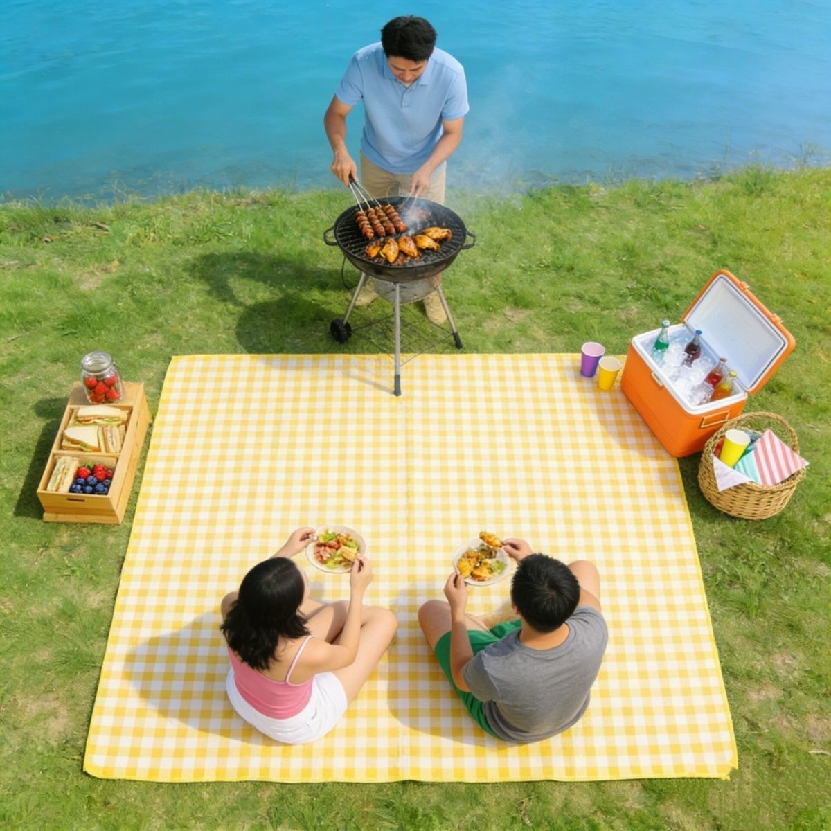 加厚野餐垫1.5m*2m 7.99元 - 线报酷