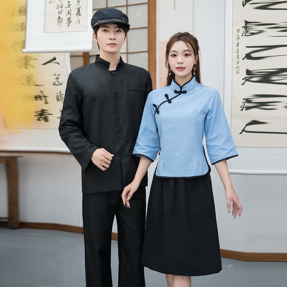 民国风学生装女五四青年装女装中山装男班服舞台合唱表演服装