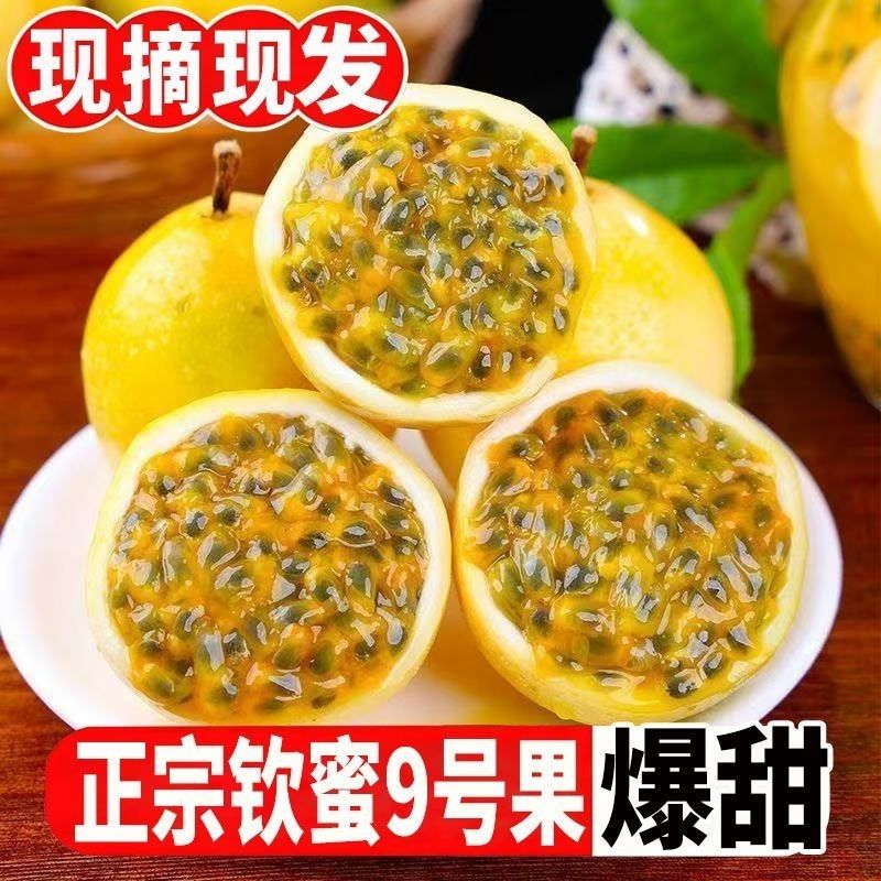 【彩箱31-33个装】正宗广西钦蜜九号黄金百香果新鲜黄色应季水果