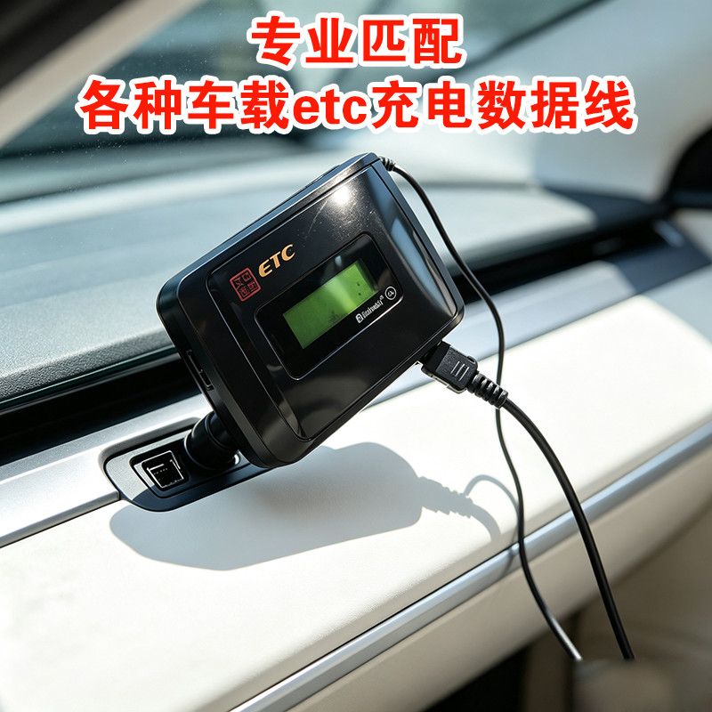 专用车载高速etc收费OBU设备充电器充电线数据线12针10针快充usb