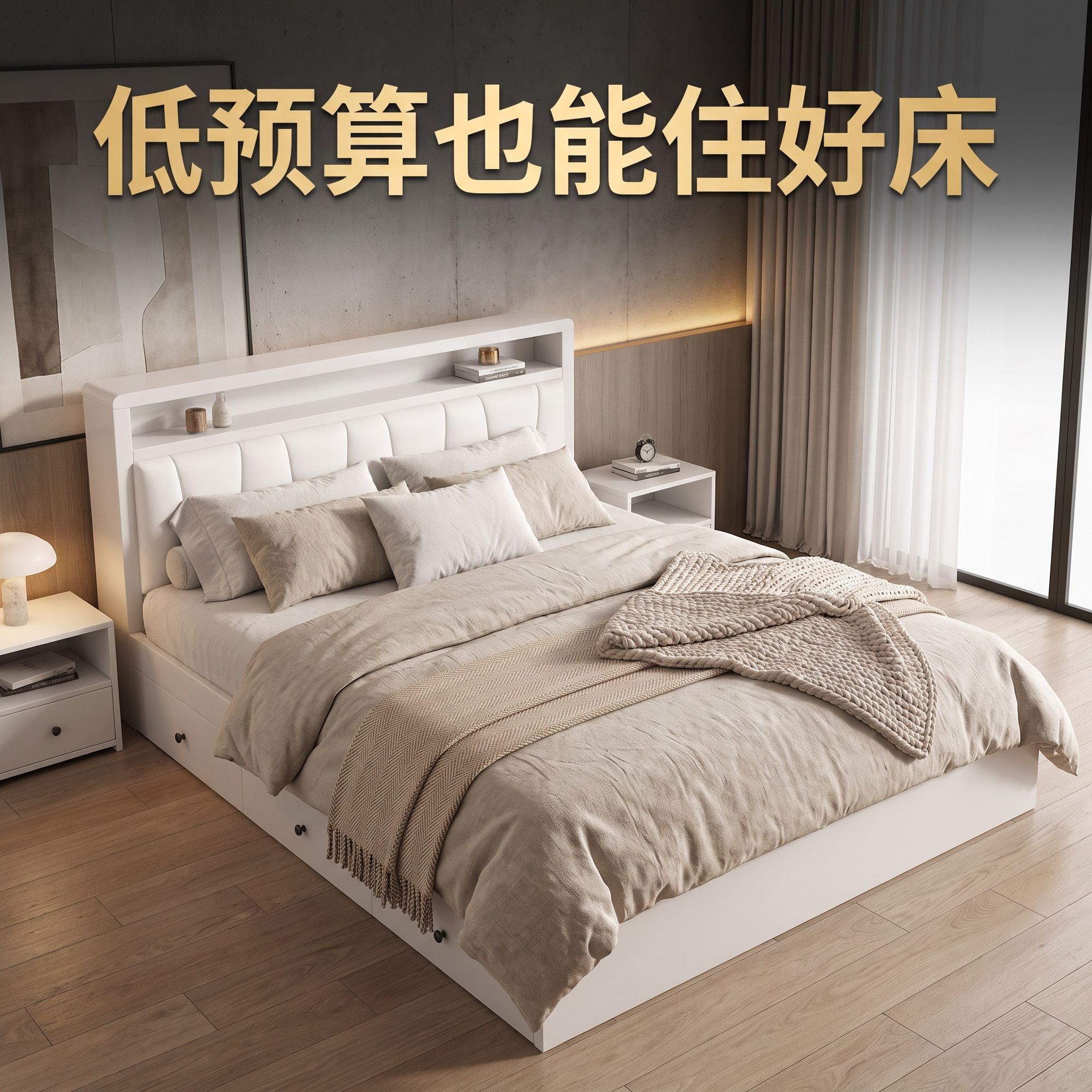 【低价好物】大抽屉床储物榻榻米床收纳床架卧室床小户型储物床