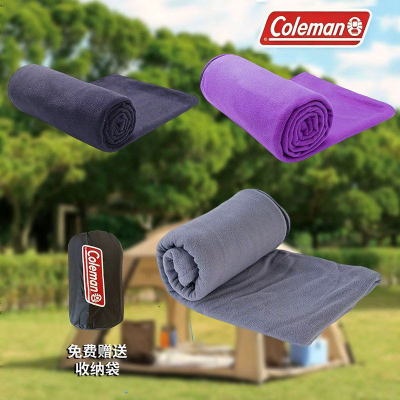 美国colema抓绒信封式午休户内胆摇粒绒户外旅行睡袋冬季睡袋双面