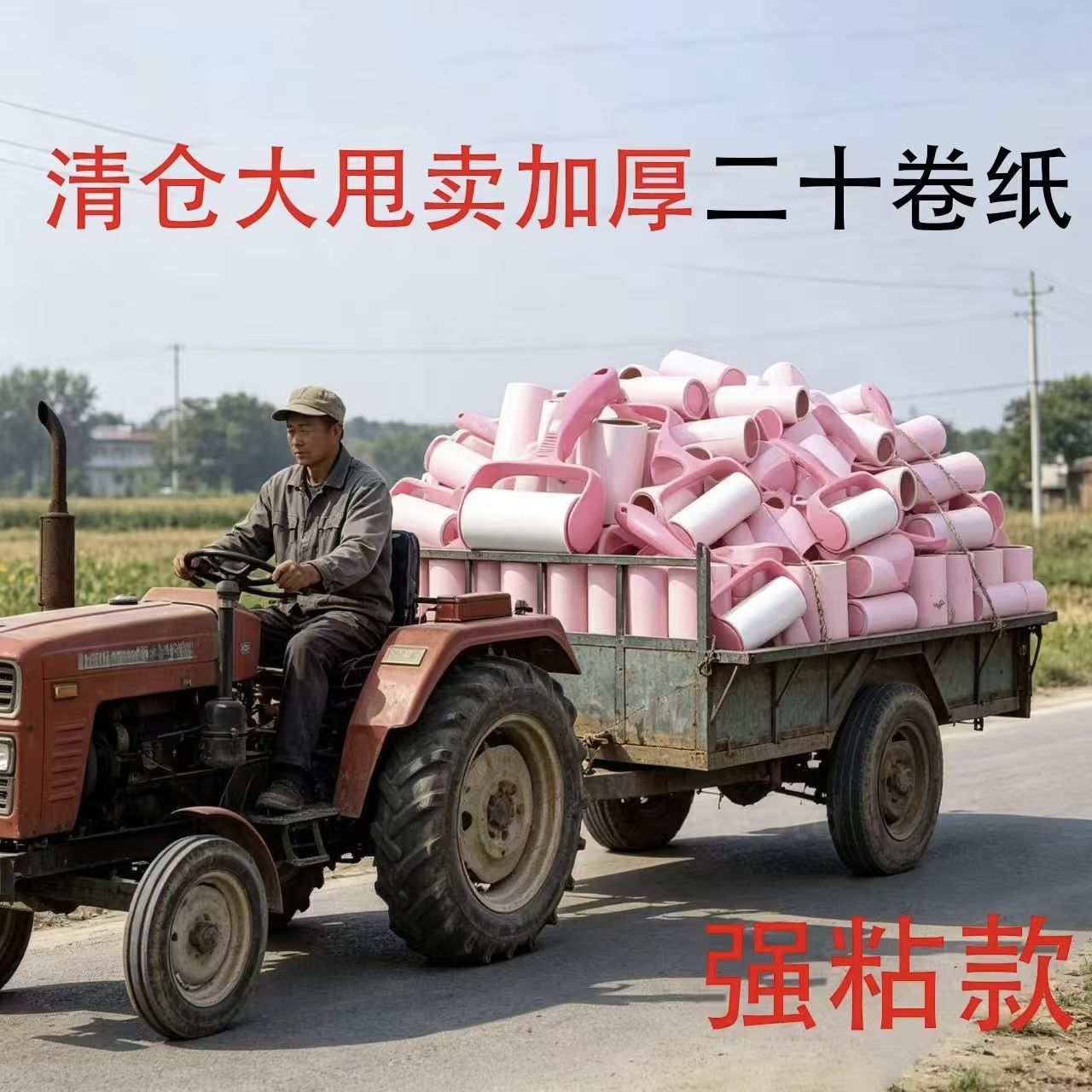 粘毛器可撕式滚筒式滚刷除衣床灰尘加厚替换纸卷超值推荐精选好物