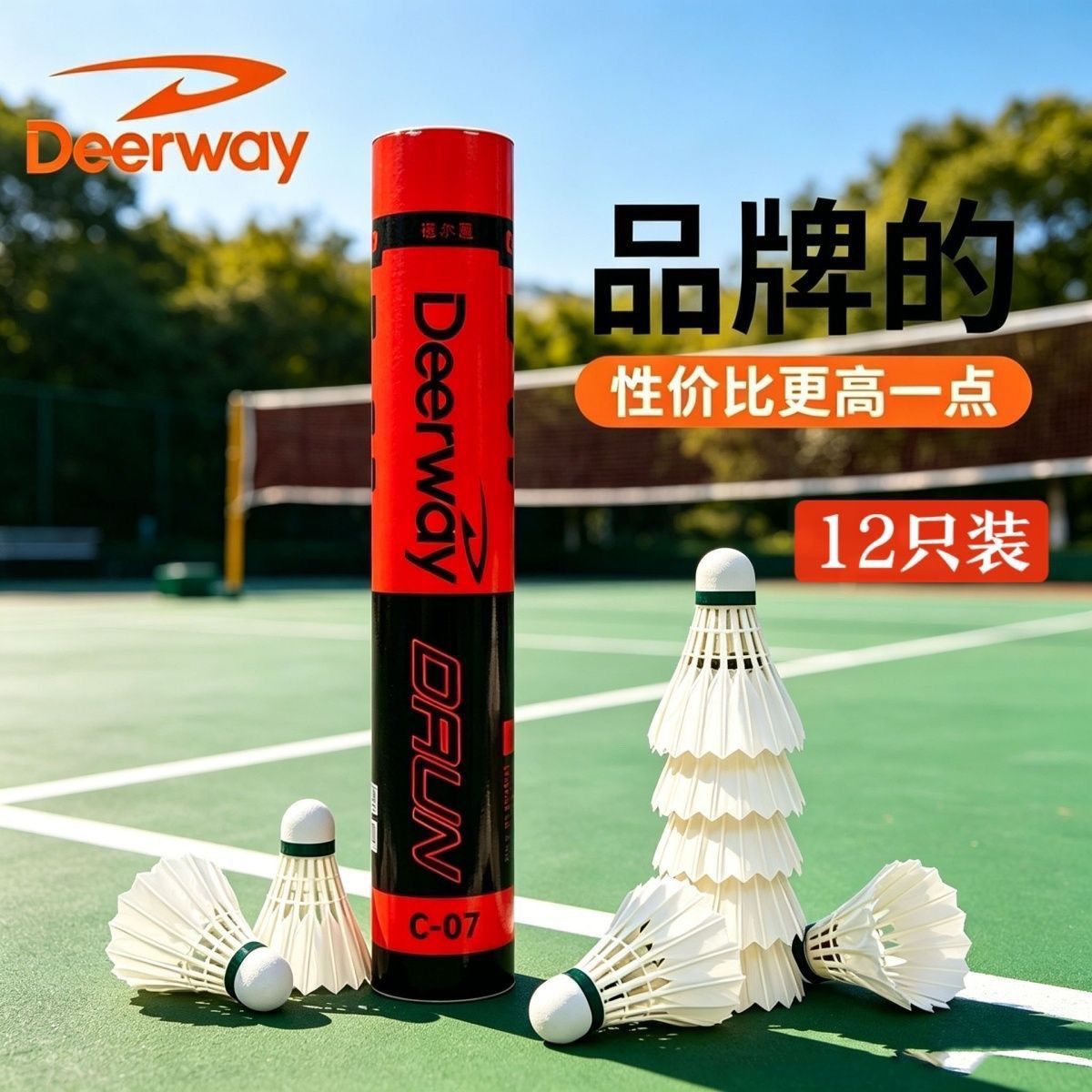 德尔惠鹅毛羽毛球12只 19.9元 - 线报酷