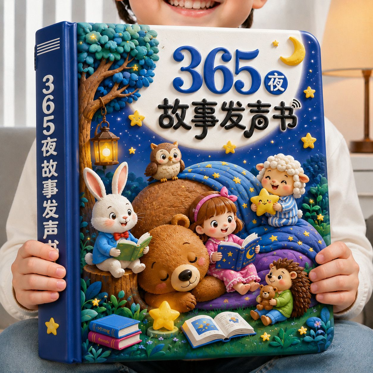 会说话的365夜睡前故事发声书宝宝儿歌故事早教点读机反霸凌绘本1