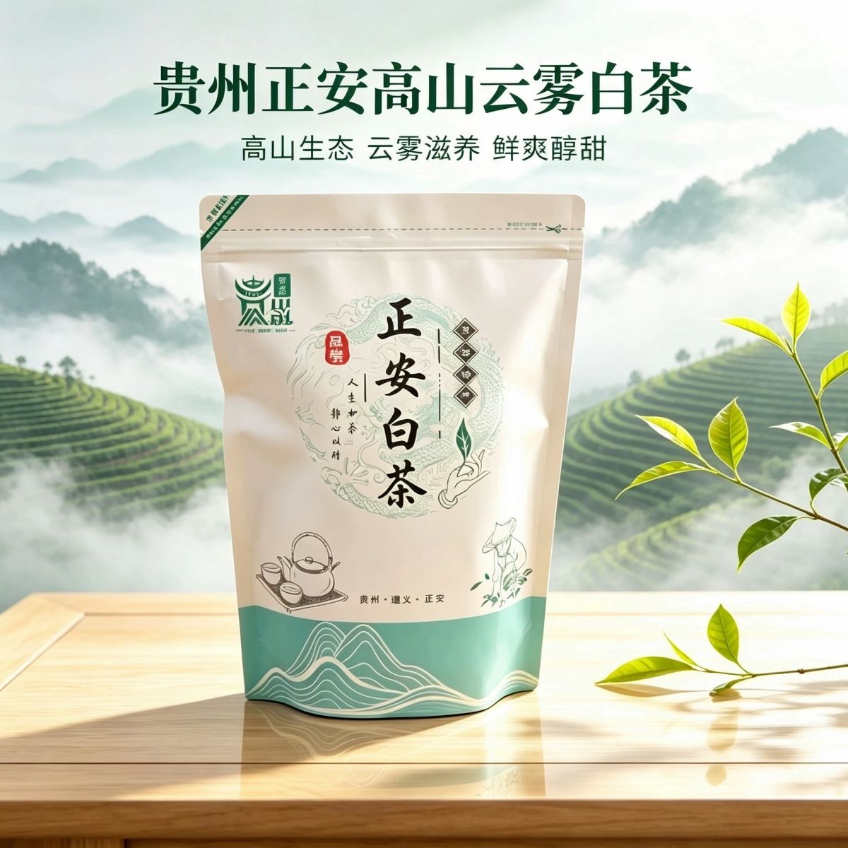2026明前新茶正安白茶安吉白茶正宗贵州白茶嫩芽120g袋装正安特产