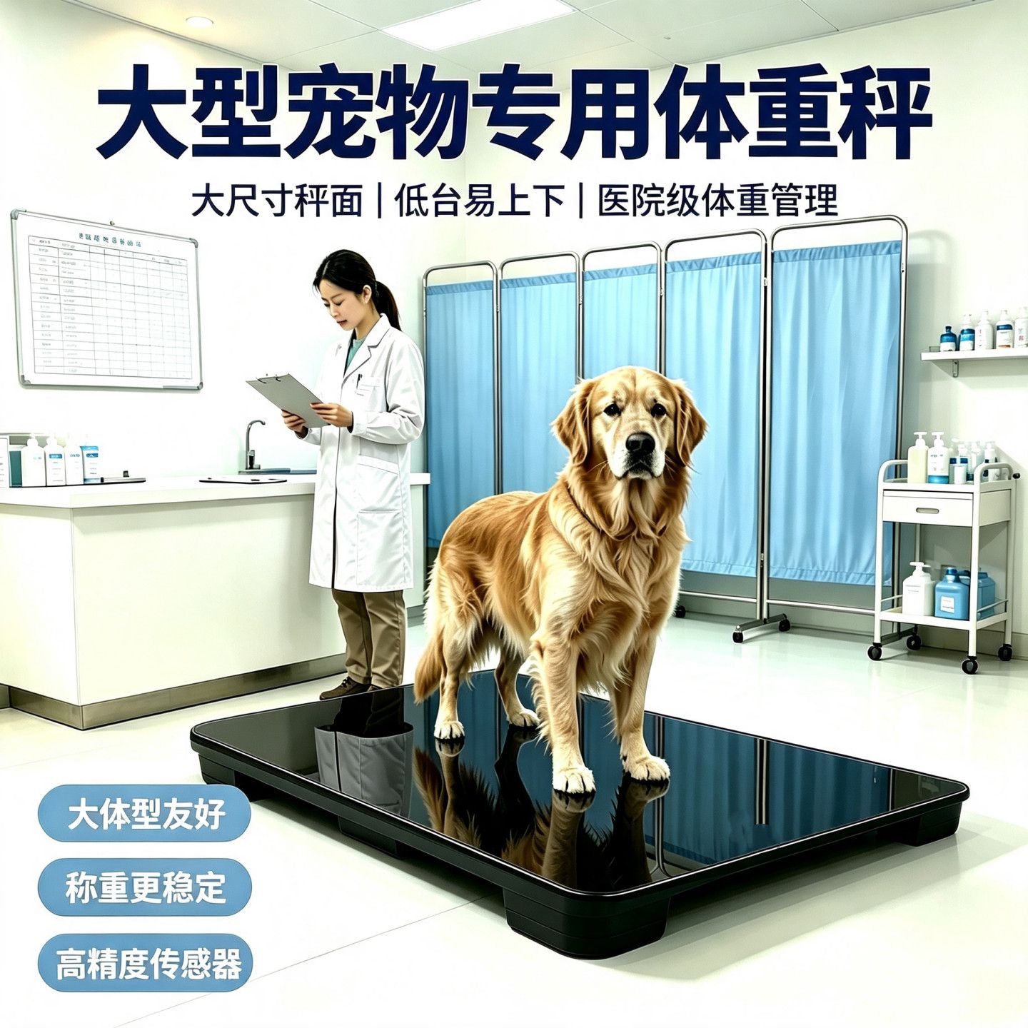 精准宠物秤宠物店专用称医院电子秤猫咪狗狗称重磅大型宠物体重秤