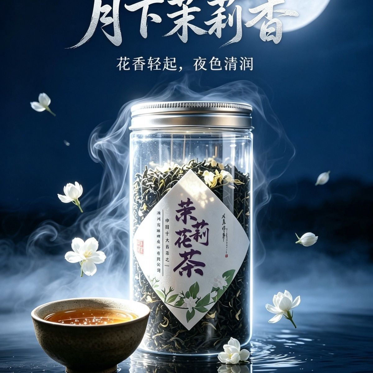 特级茉莉高山正宗茶叶茉莉花浓香罐子装新款清热纯天然飘香爆款